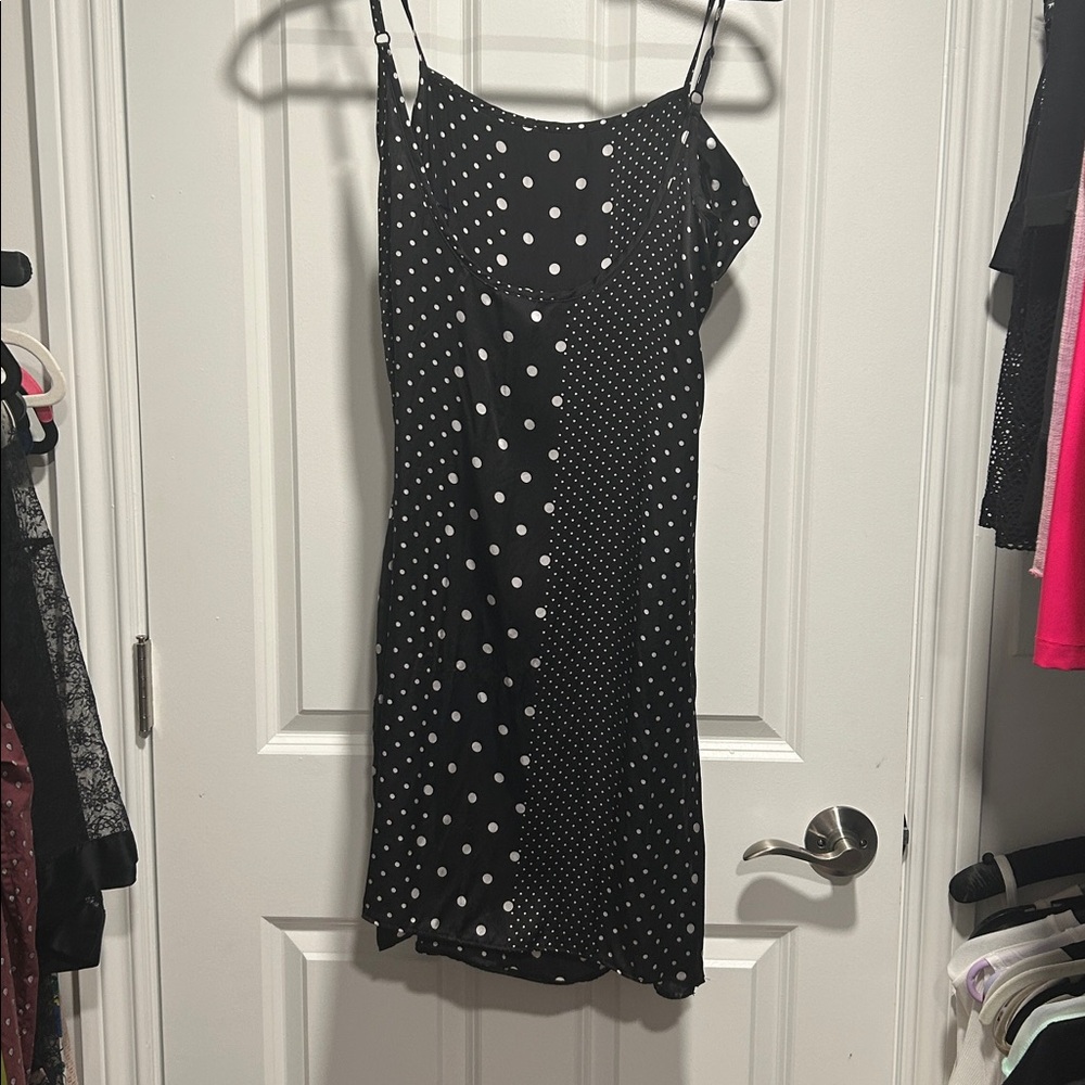 Else lingerie black and white polka dot chemise - Picture 5 of 6
